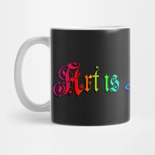 Art is subjective Mug